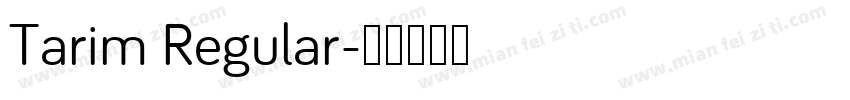 Tarim Regular字体转换